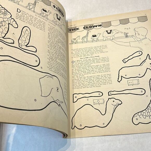 VTG Children's Activities For Home & School Magazine Book June 1947 - Picture 4 of 5